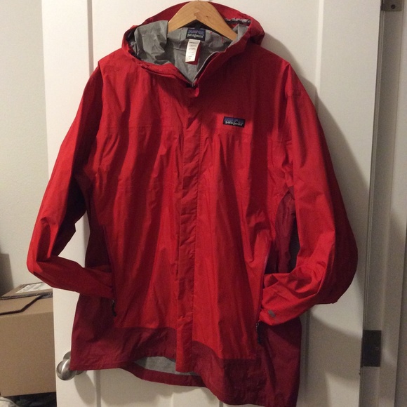 Patagonia Rainshadow waterproof Jacket -Men's XL - RED - Picture 1 of 10